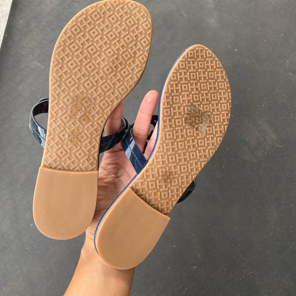 Tory Burch Miller Leather rainbow Sandals size 6 - Picture 6 of 9